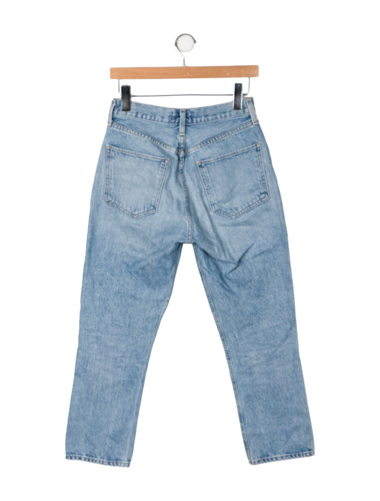 AGOLDE Mid-Rise Straight Leg Jeans