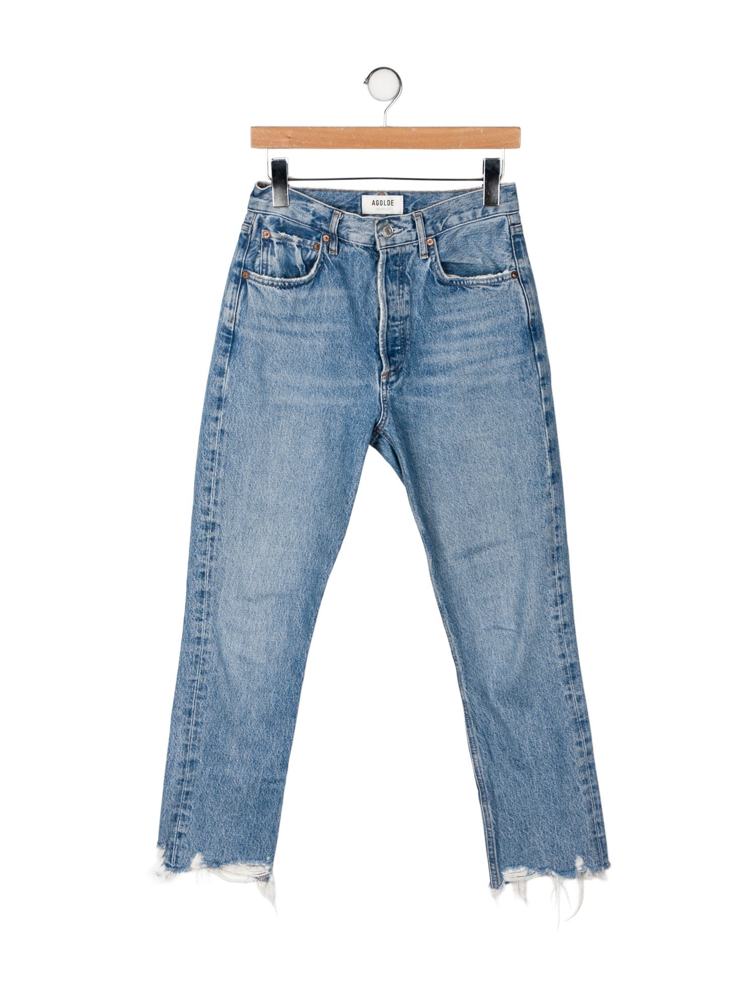 AGOLDE High-Rise Straight Leg Jeans