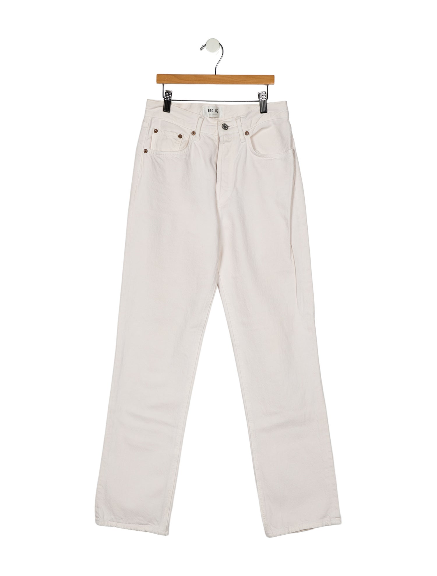 AGOLDE Mid-Rise Straight Leg Jeans