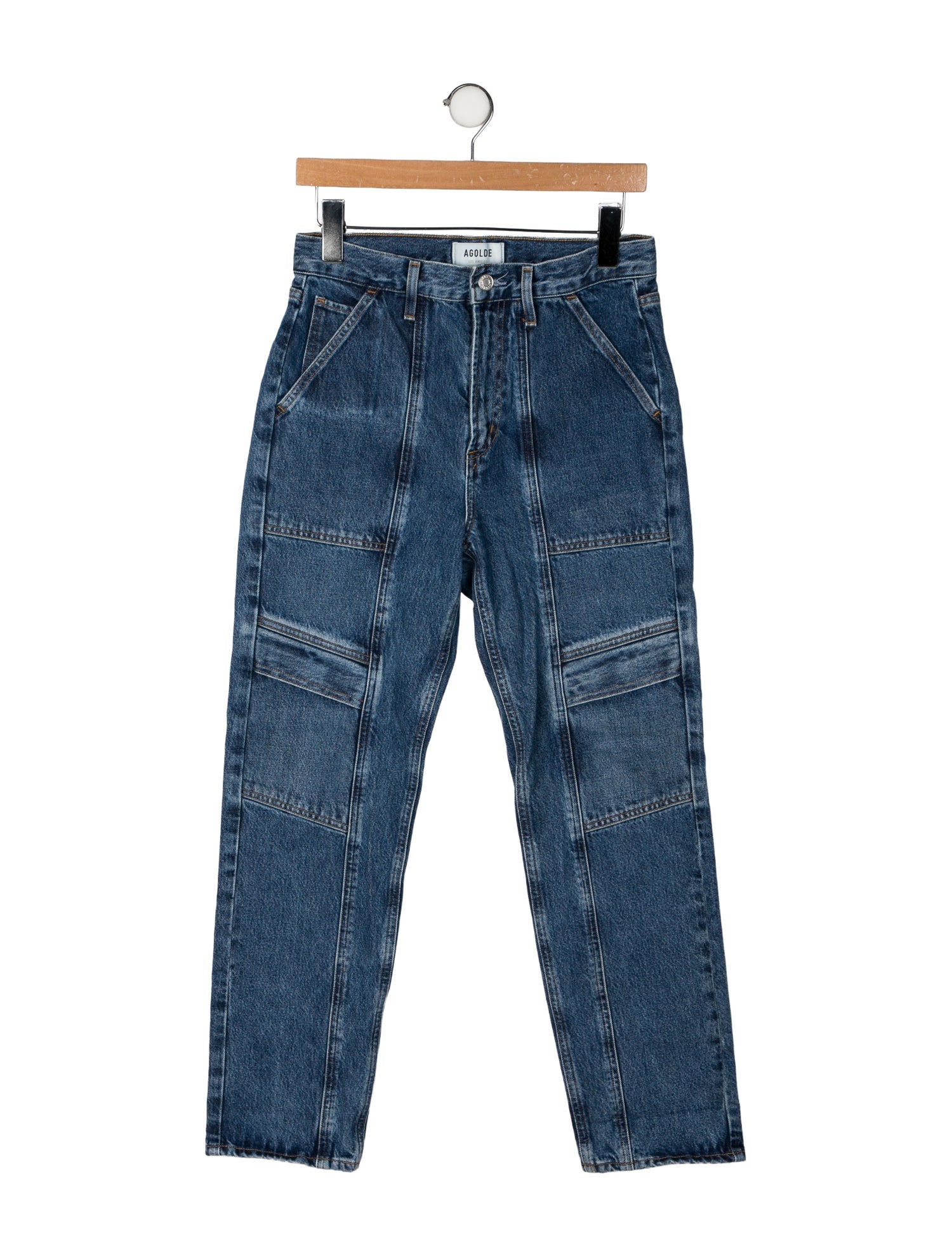 AGOLDE Mid-Rise Straight Leg Jeans