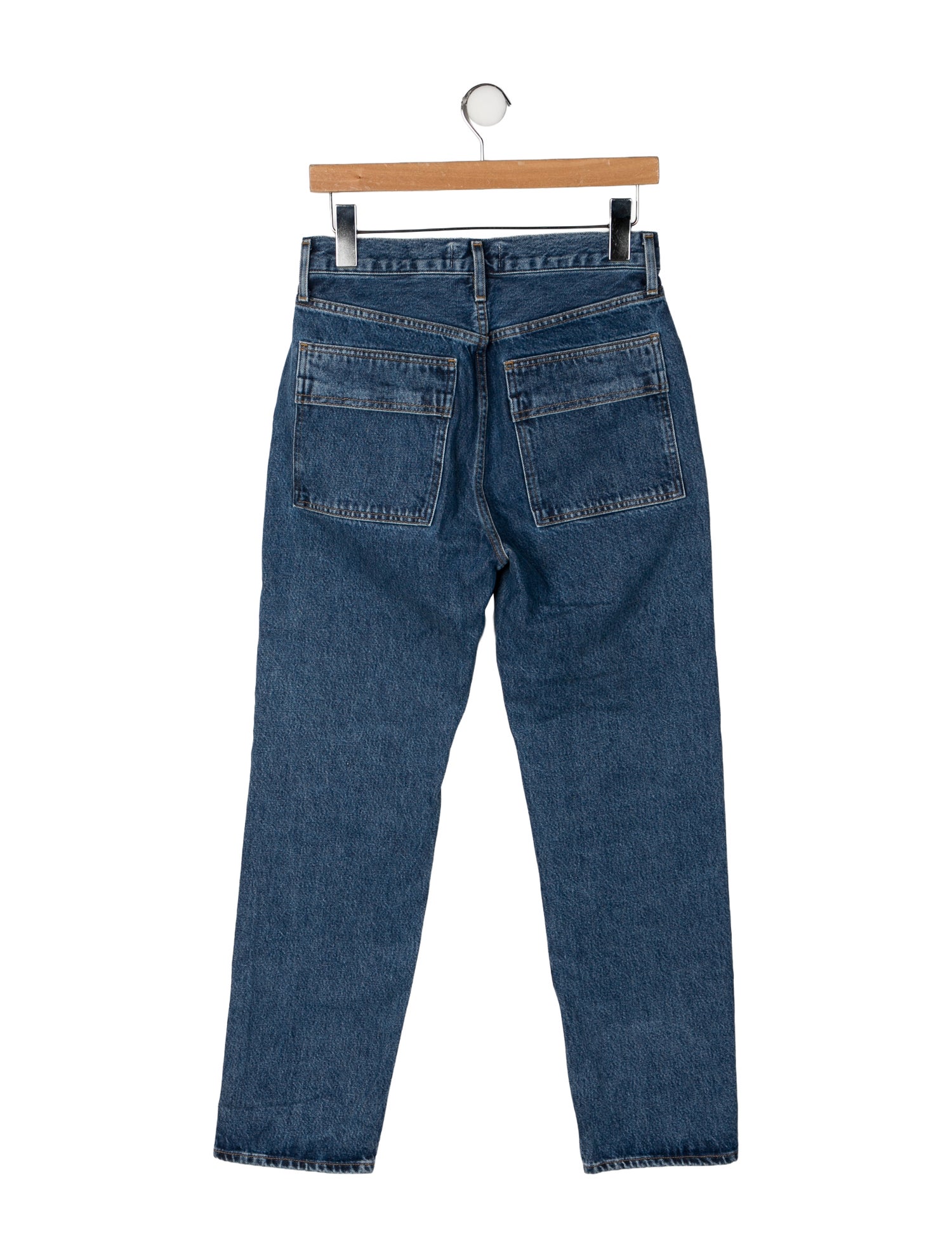 AGOLDE Mid-Rise Straight Leg Jeans