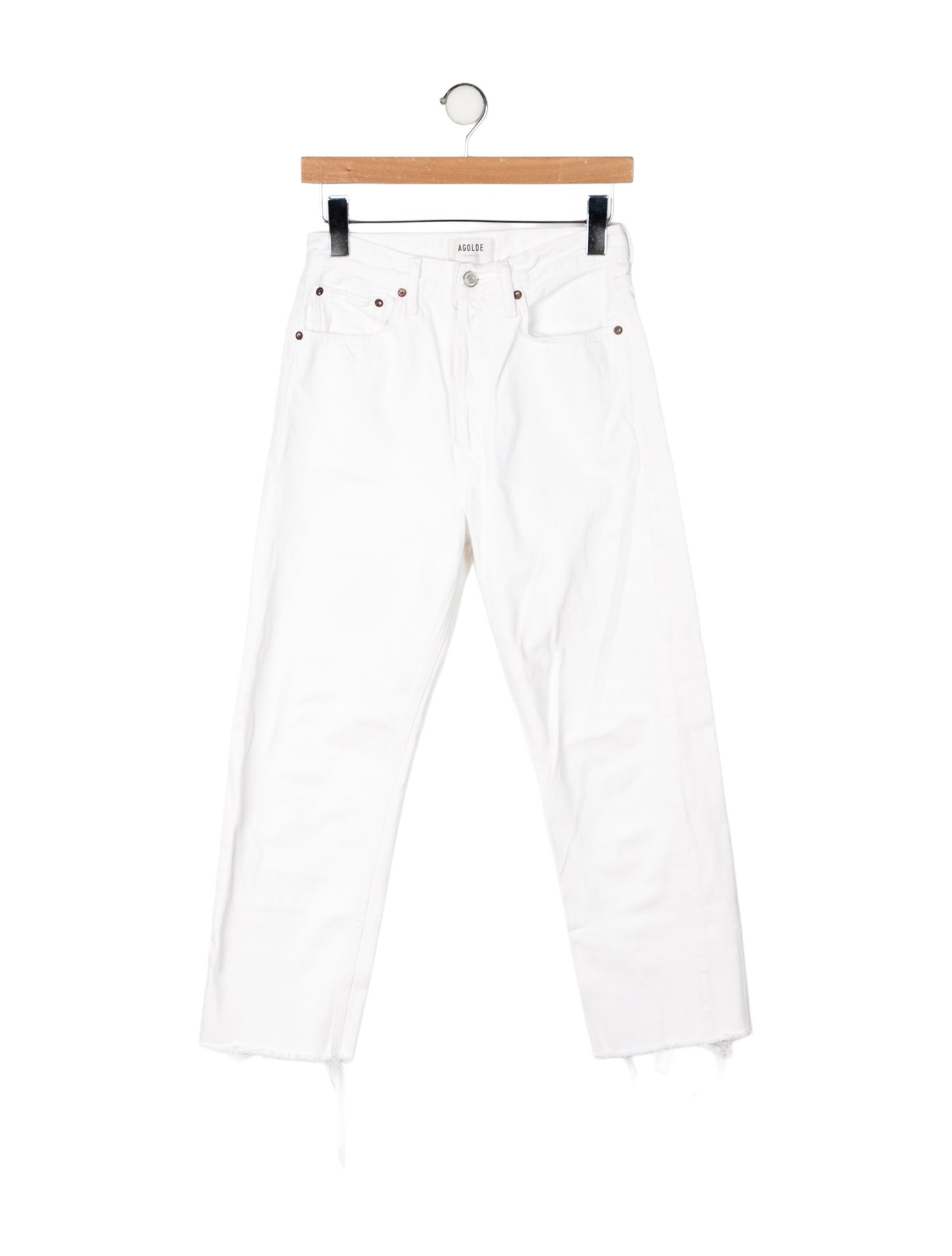 AGOLDE Mid-Rise Straight Leg Jeans