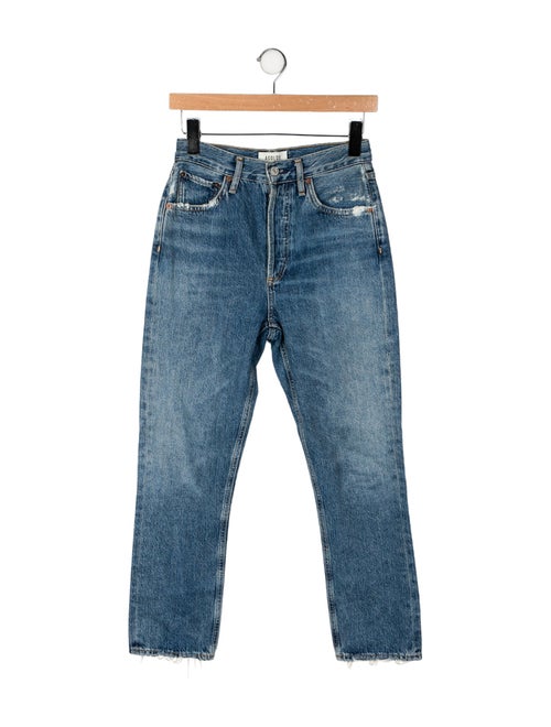 AGOLDE Mid-Rise Straight Leg Jeans