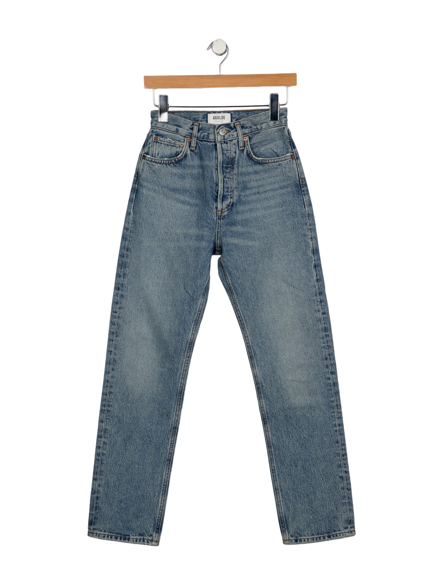 AGOLDE High-Rise Straight Leg Jeans