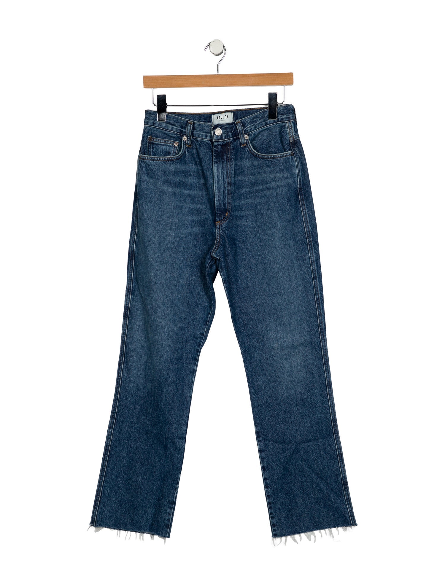 AGOLDE High-Rise Straight Leg Jeans