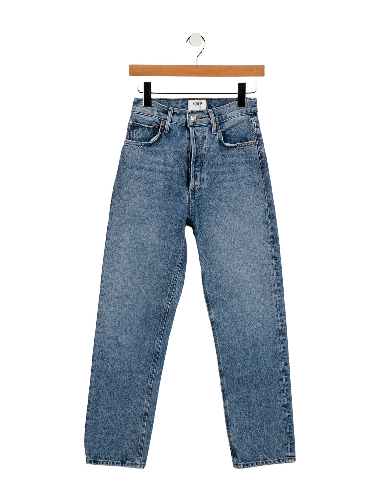 AGOLDE High-Rise Straight Leg Jeans