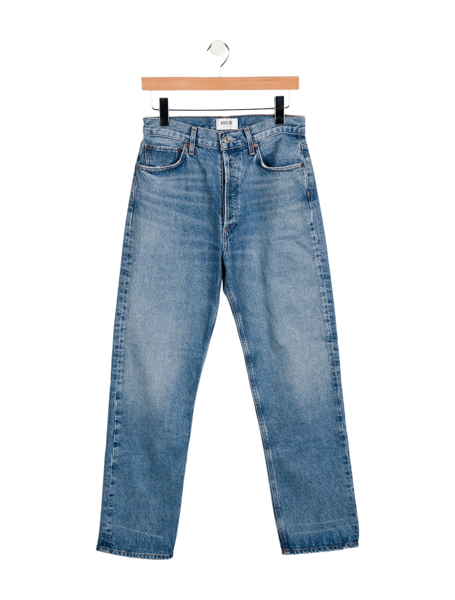 AGOLDE High-Rise Straight Leg Jeans
