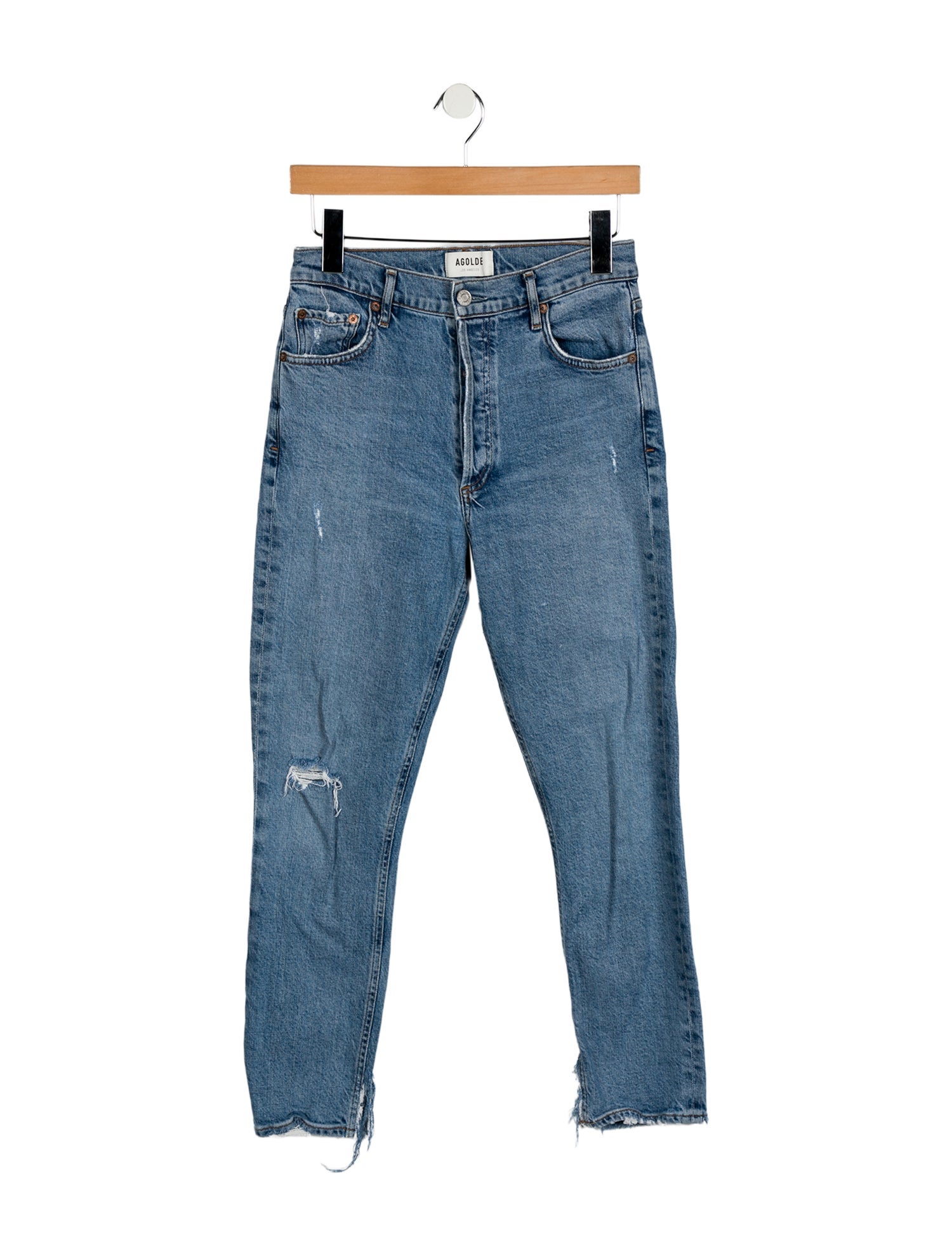 AGOLDE Mid-Rise Skinny Leg Jeans