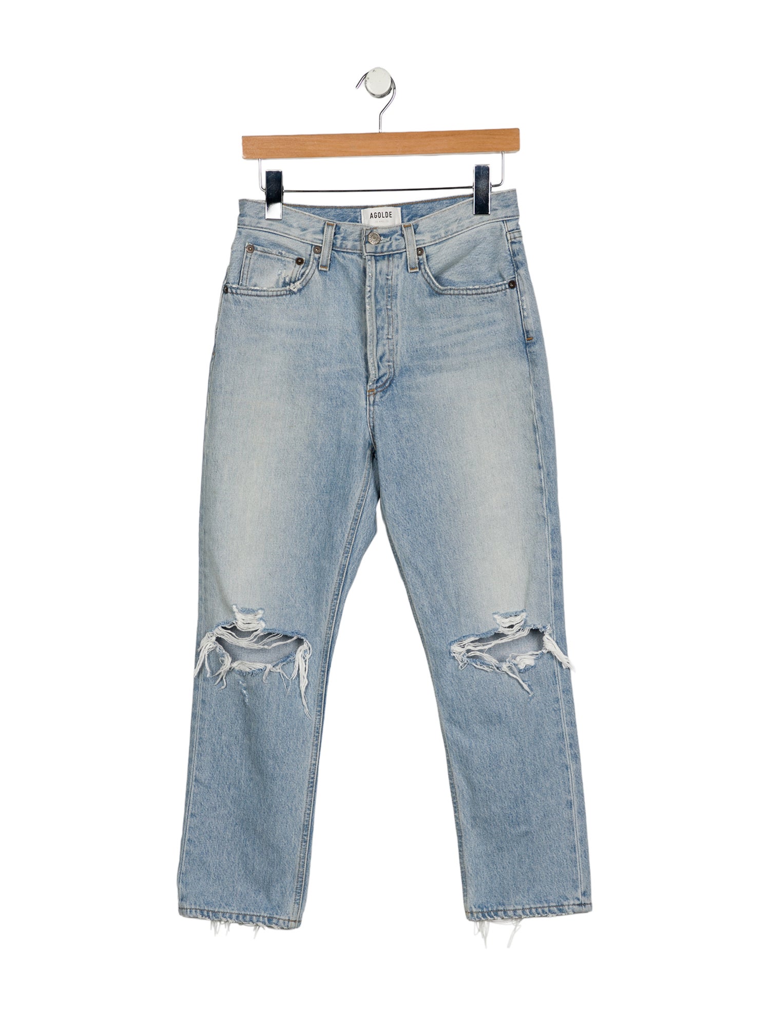 AGOLDE High-Rise Straight Leg Jeans