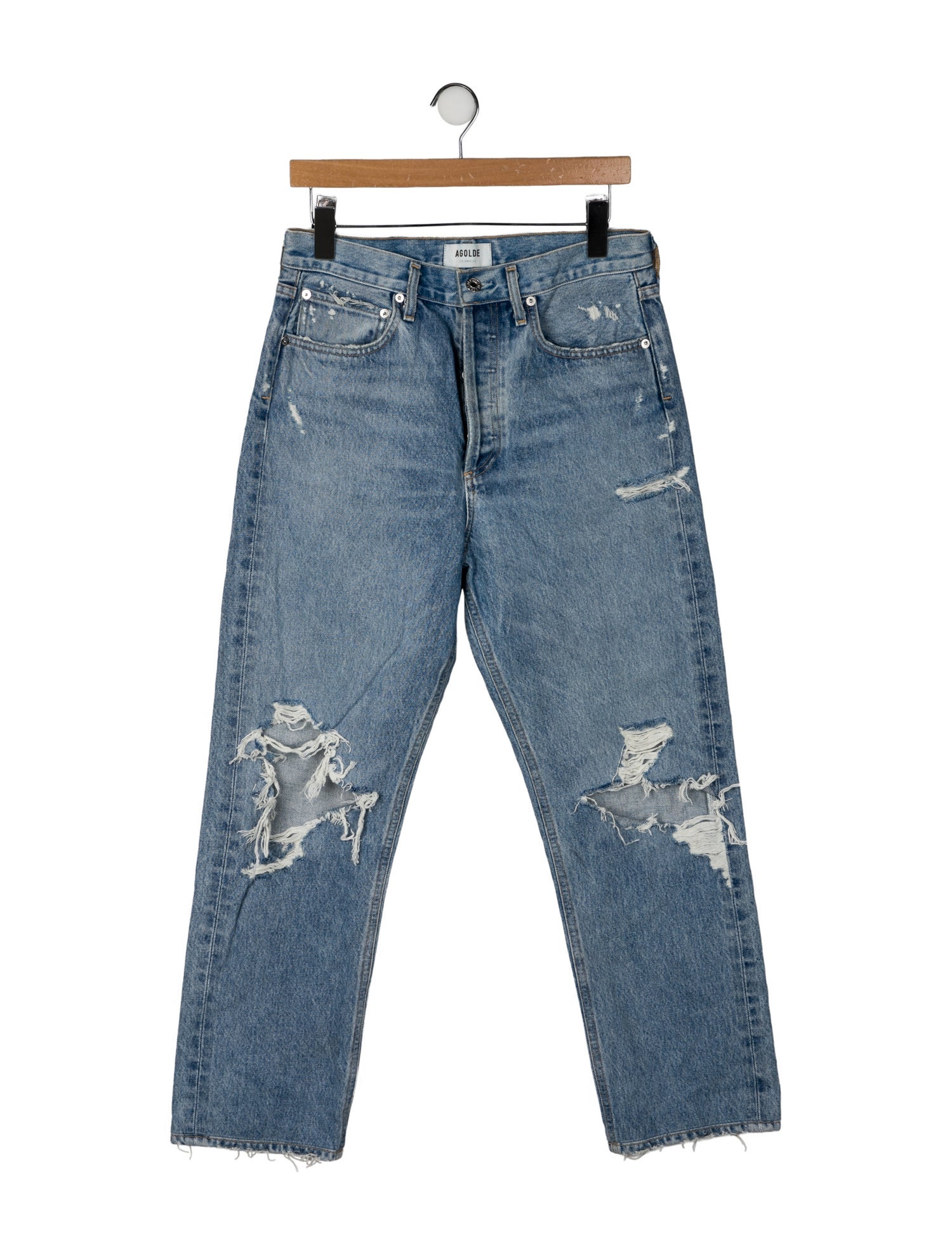 AGOLDE High-Rise Straight Leg Jeans
