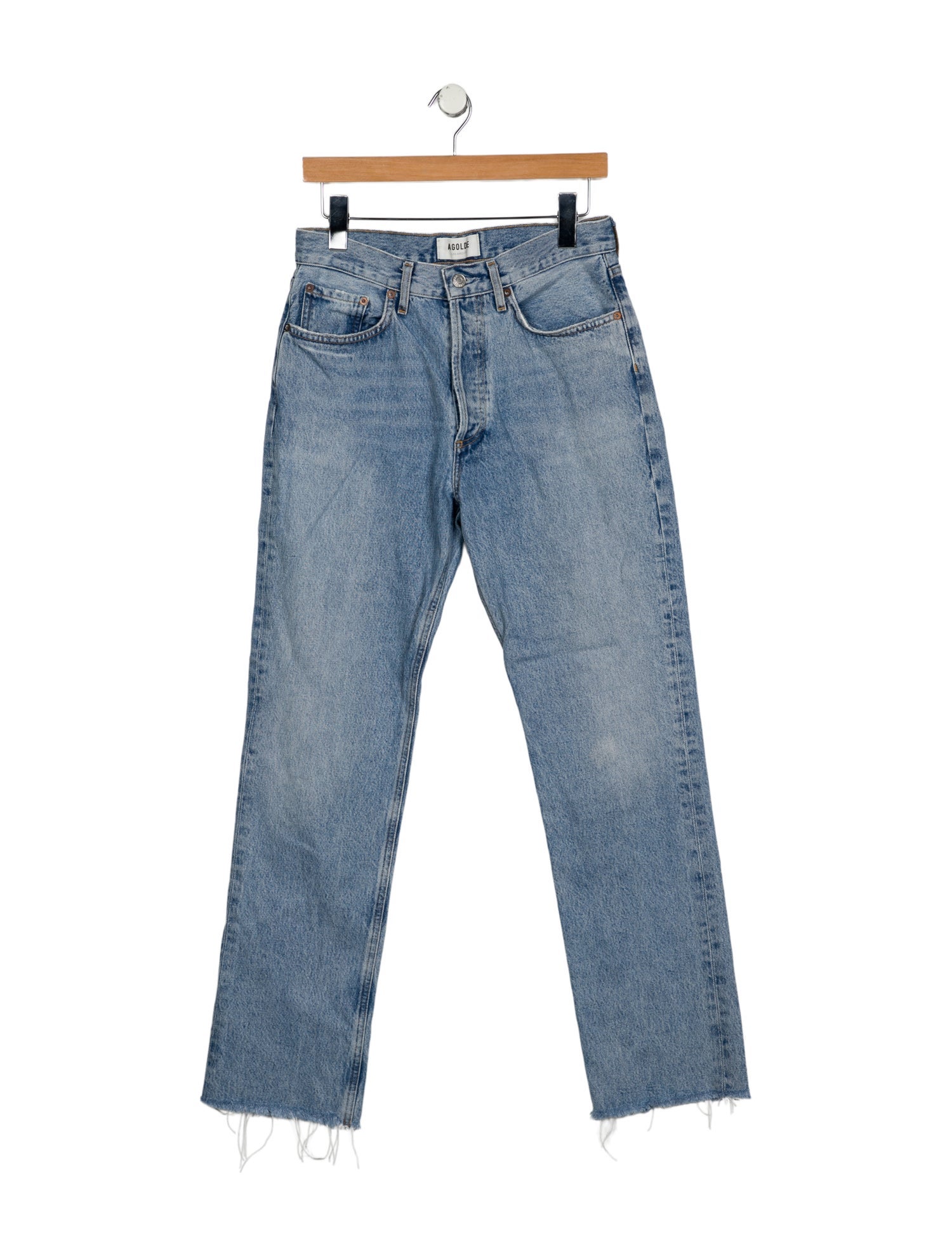 AGOLDE High-Rise Straight Leg Jeans