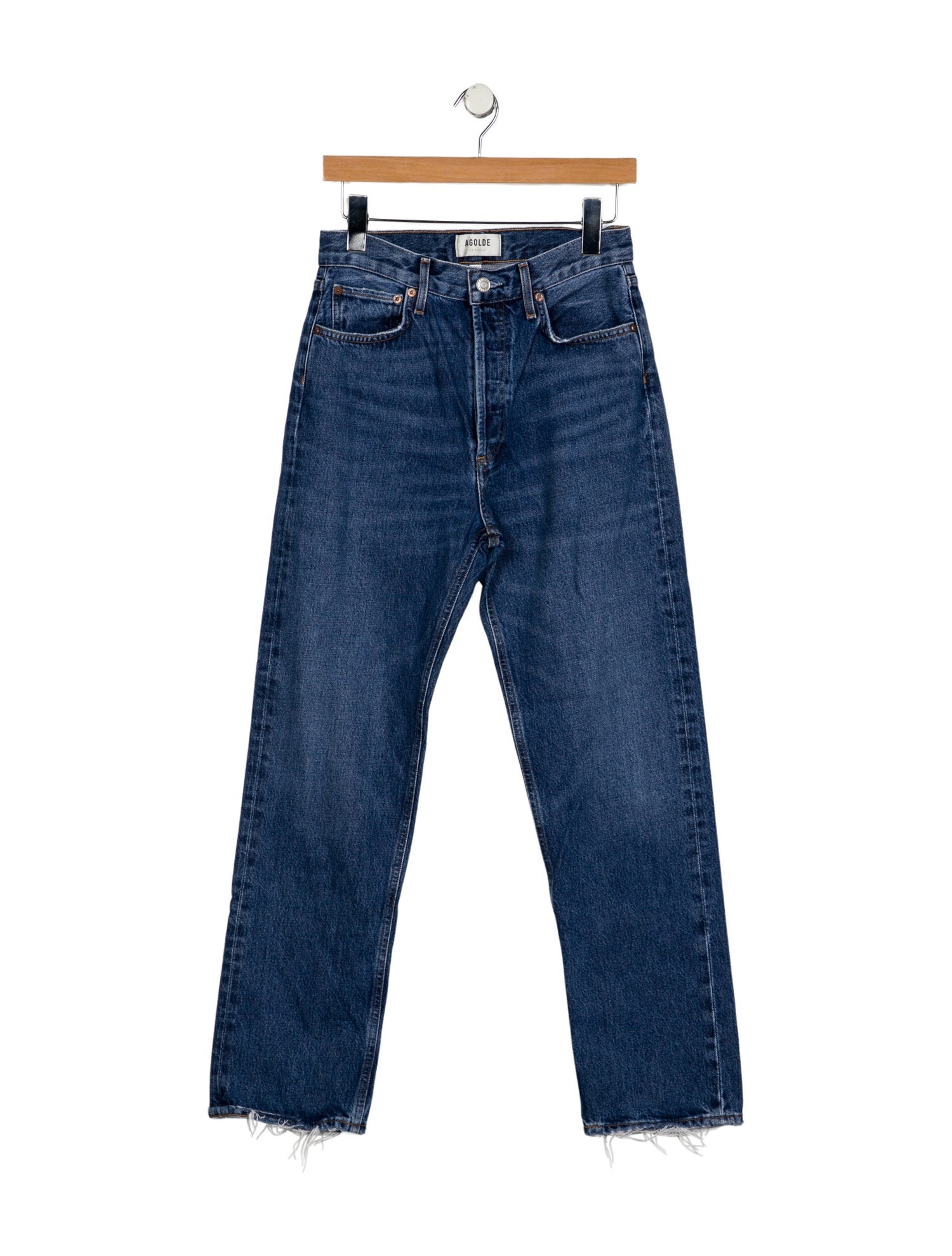 AGOLDE High-Rise Straight Leg Jeans