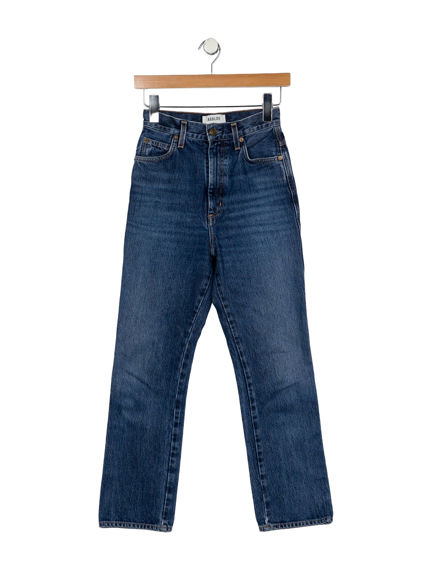 AGOLDE High-Rise Straight Leg Jeans