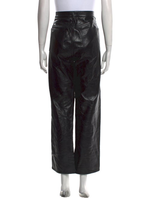 AGOLDE Leather Straight Leg Pants