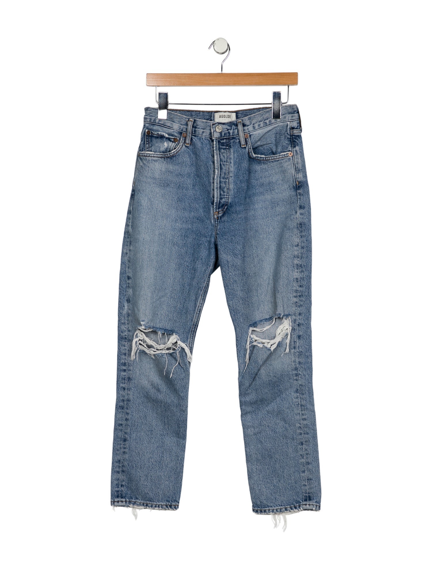 AGOLDE High-Rise Straight Leg Jeans