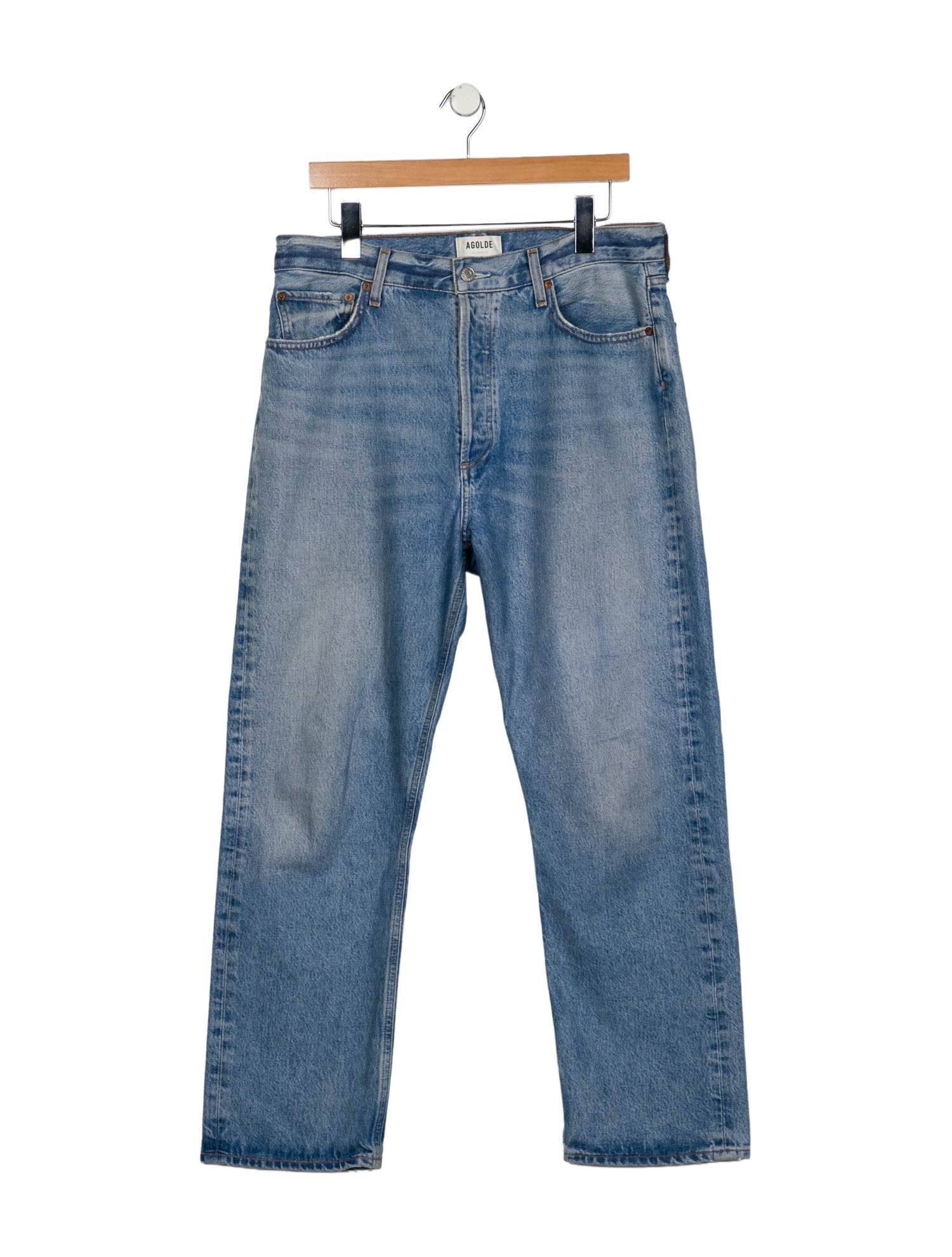 AGOLDE High-Rise Straight Leg Jeans
