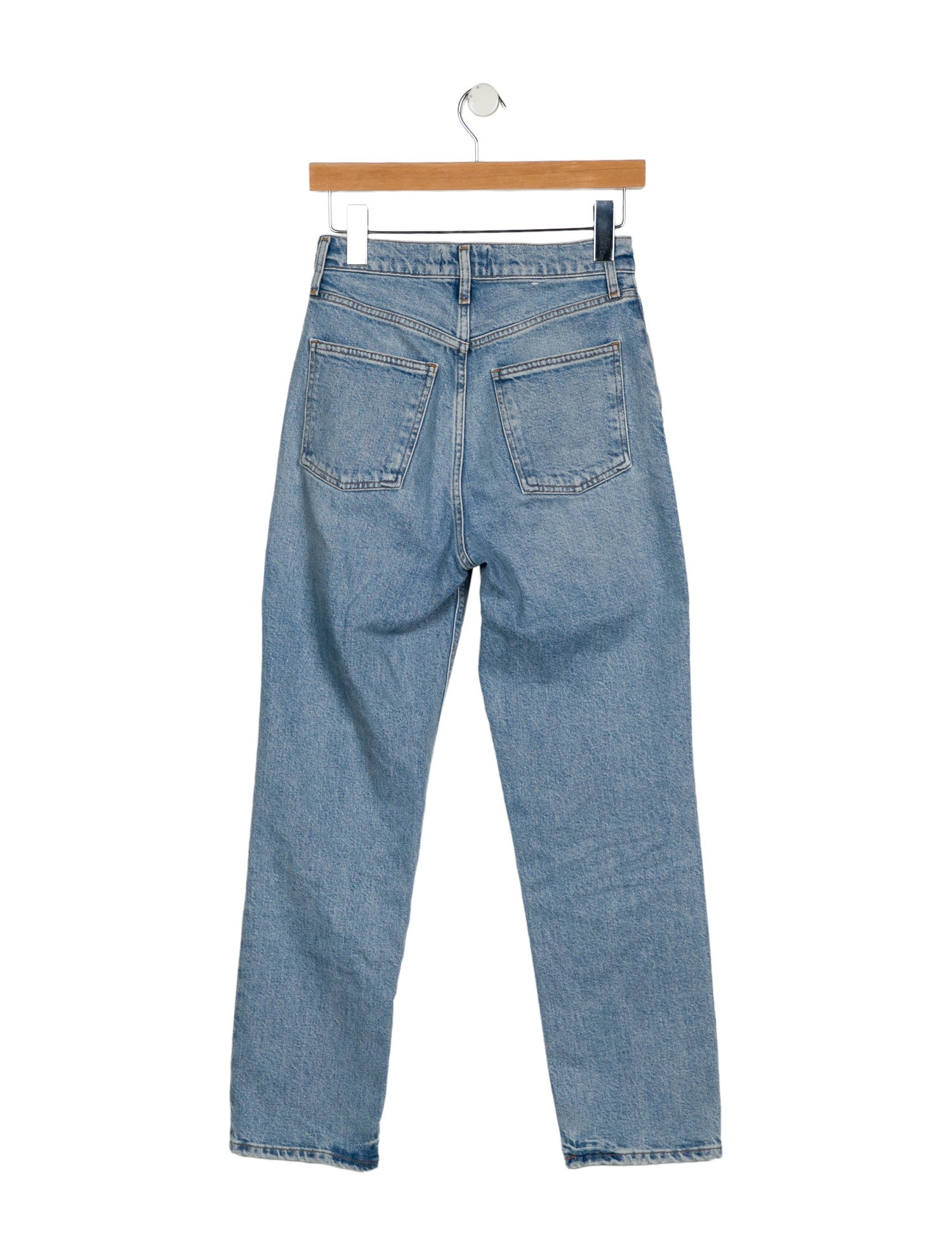 AGOLDE Mid-Rise Straight Leg Jeans