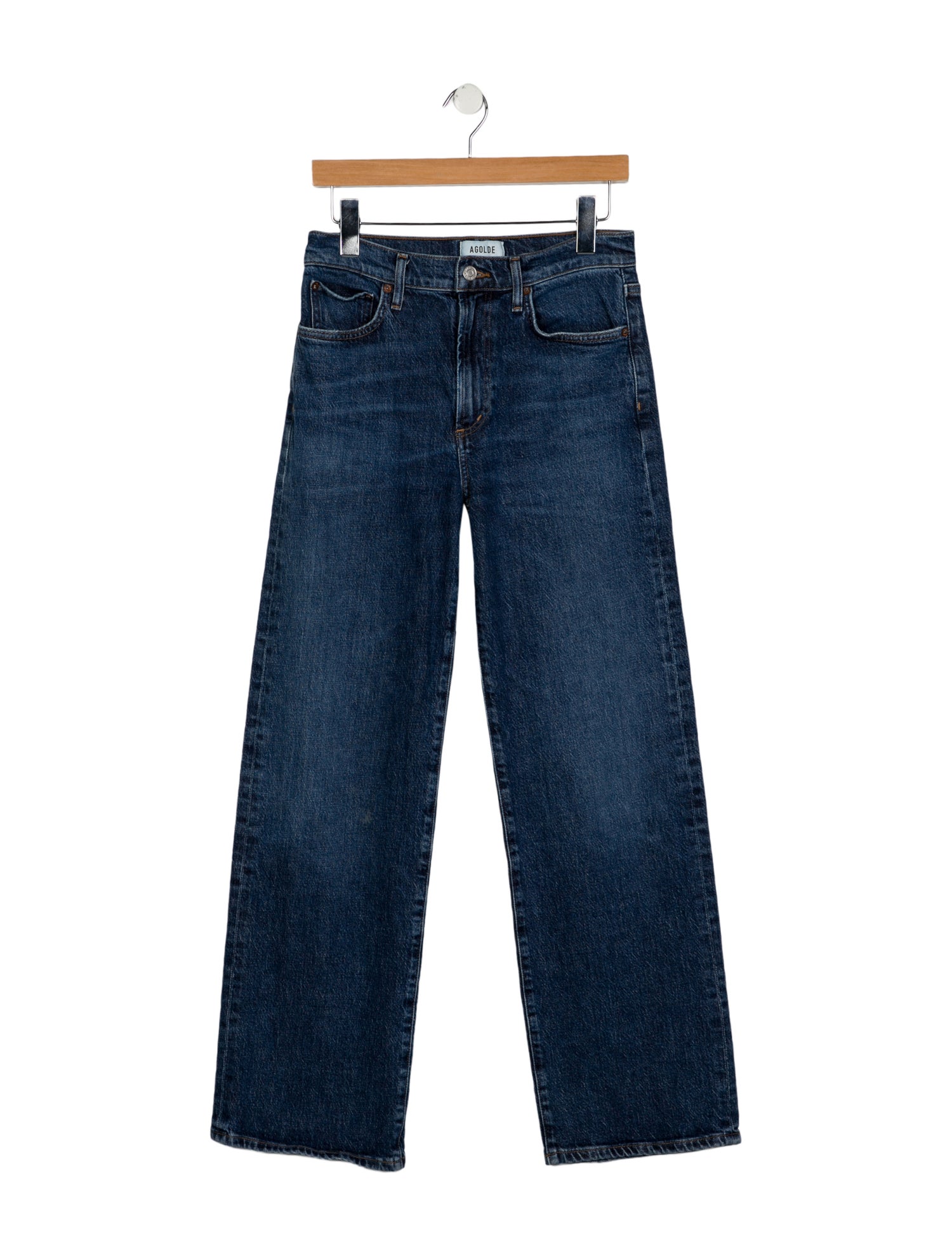 AGOLDE Mid-Rise Wide Leg Jeans