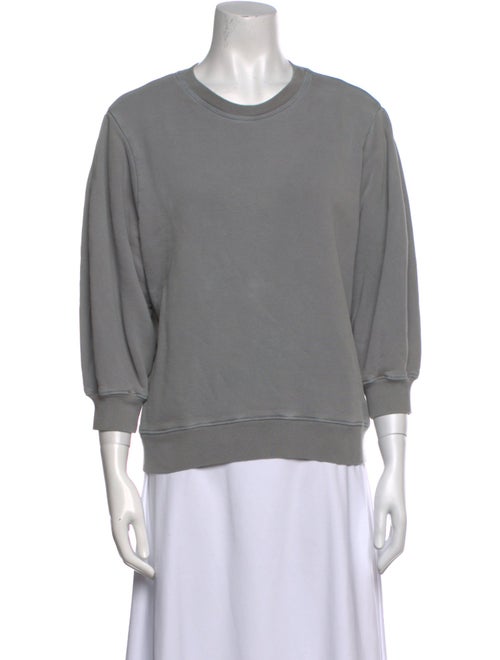 AGOLDE Crew Neck Three-Quarter Sleeve Sweatshirt