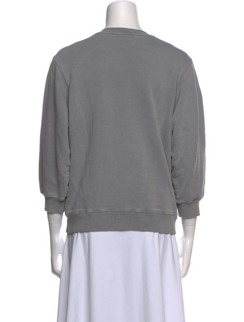 AGOLDE Crew Neck Three-Quarter Sleeve Sweatshirt