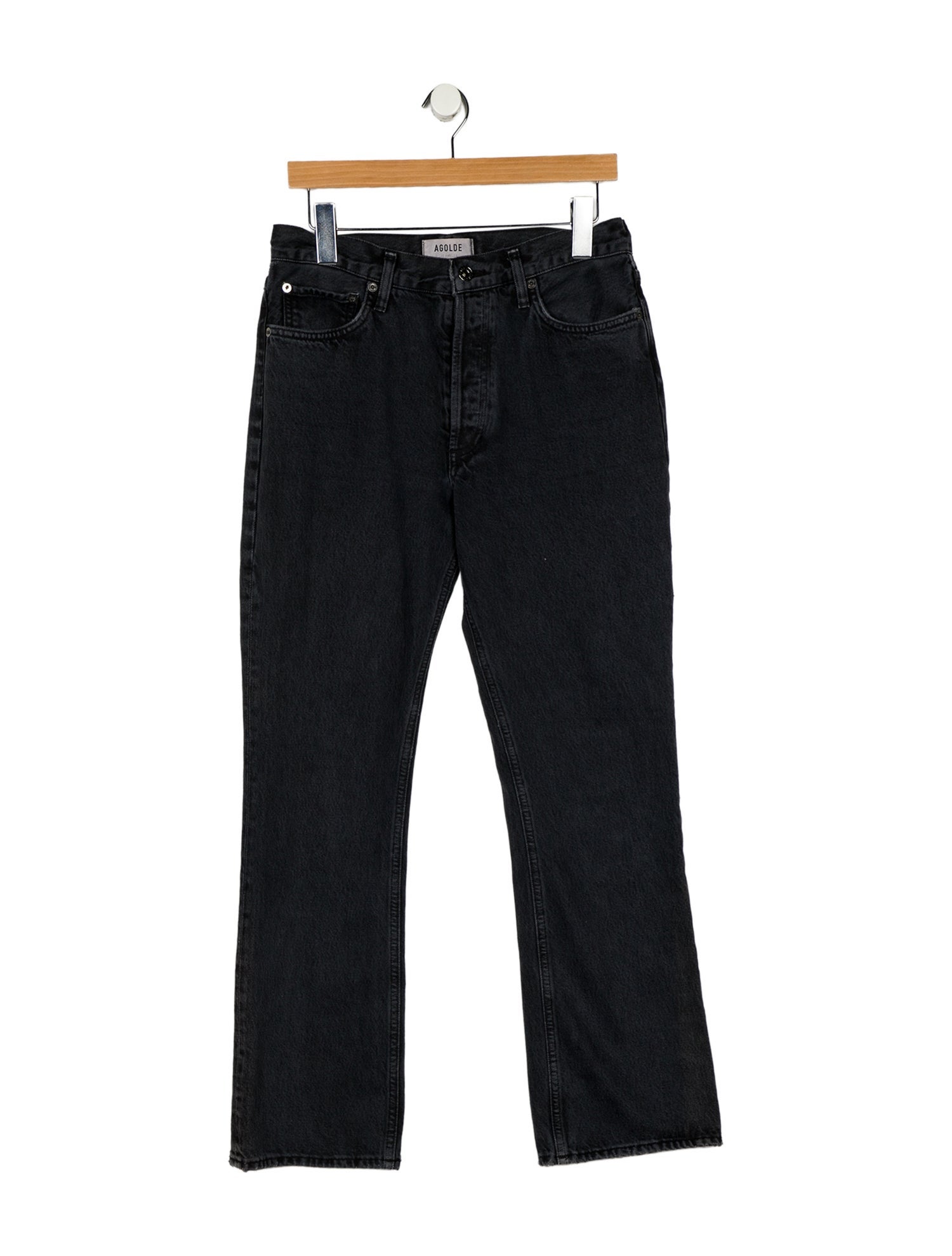 AGOLDE Mid-Rise Wide Leg Jeans