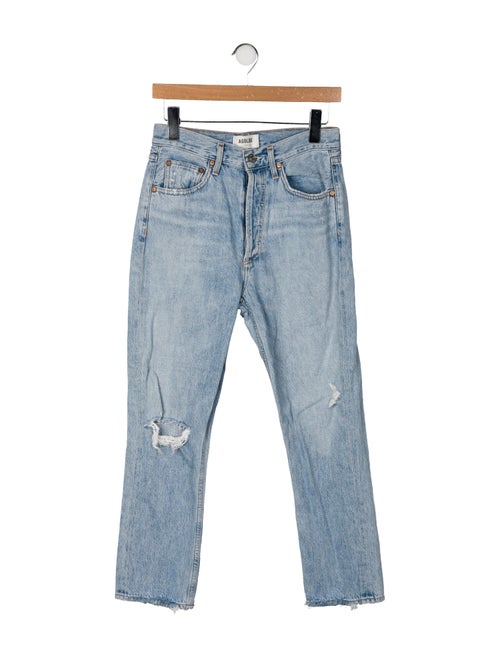 AGOLDE Mid-Rise Straight Leg Jeans