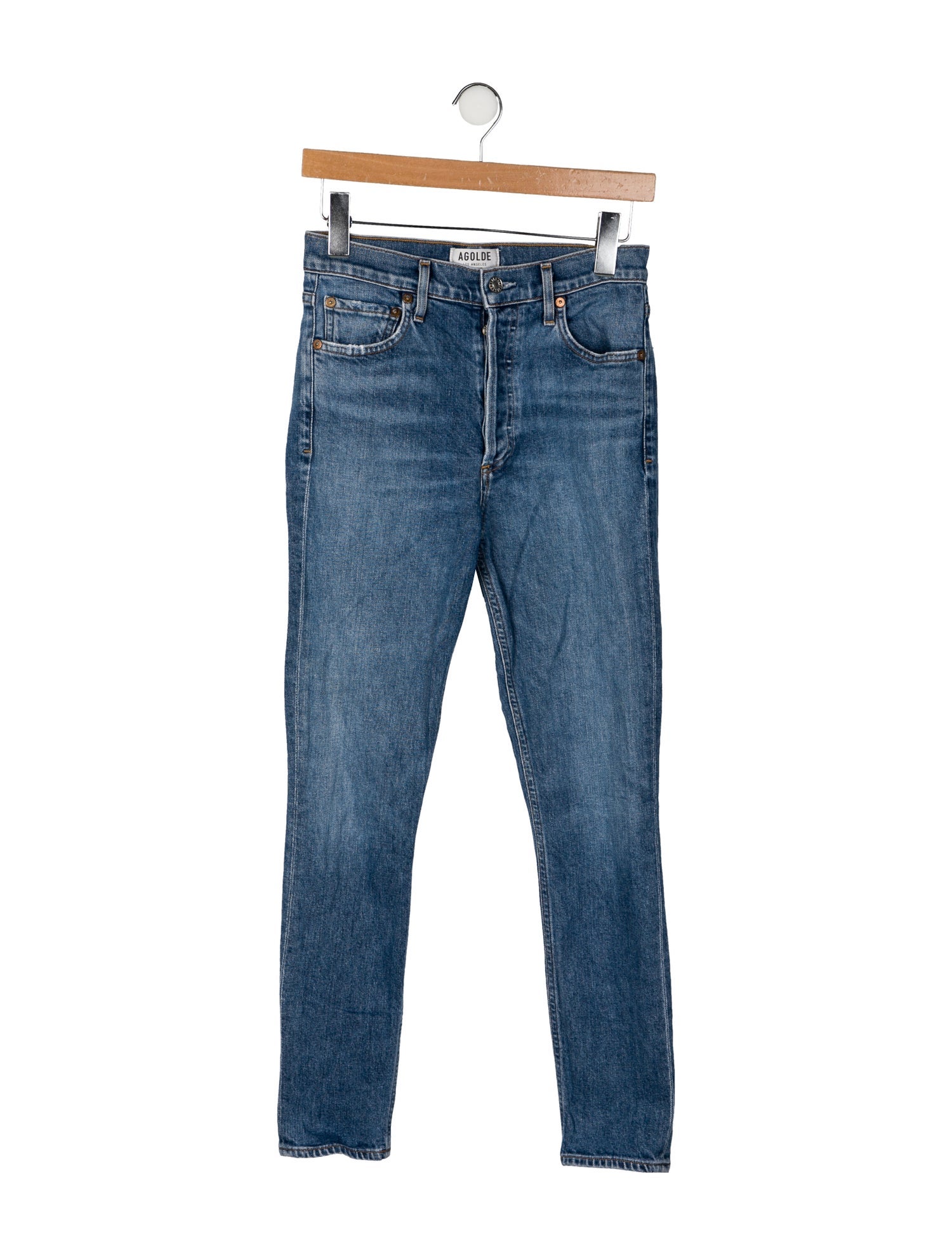 AGOLDE Mid-Rise Skinny Leg Jeans