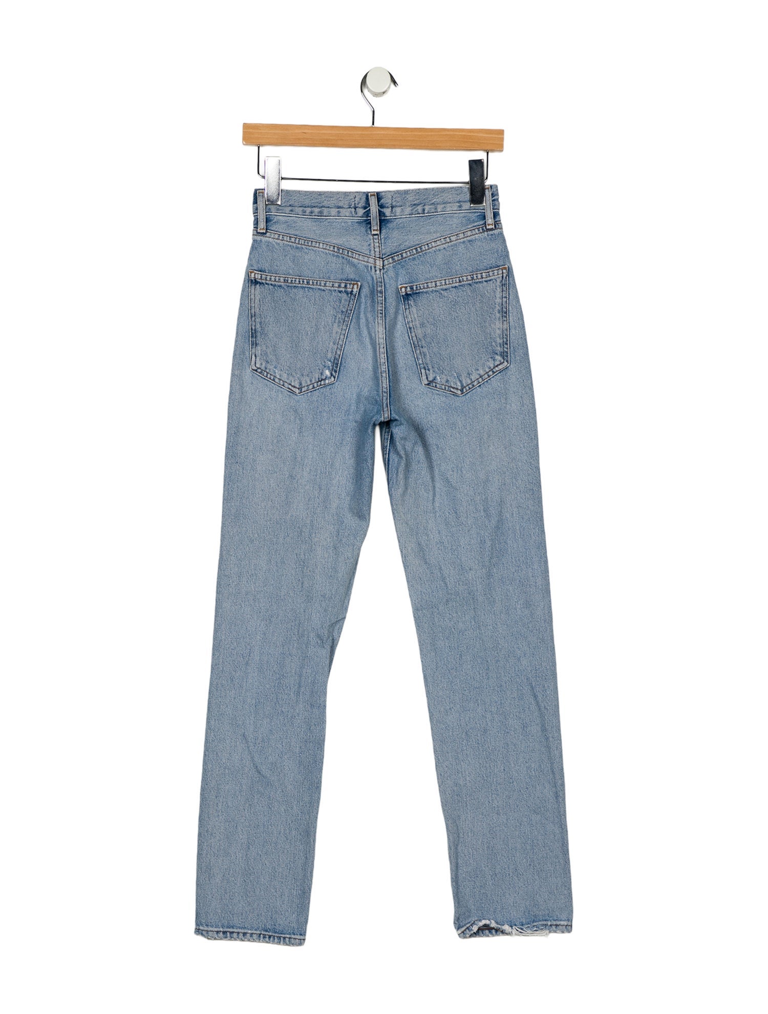 AGOLDE Mid-Rise Straight Leg Jeans