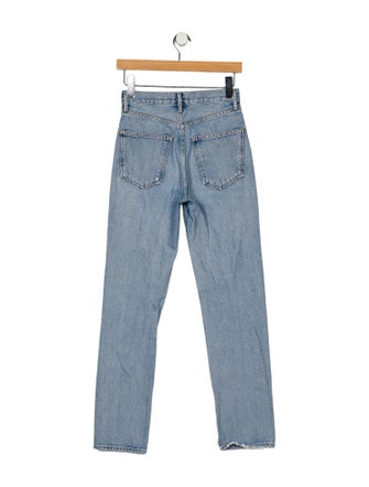 AGOLDE Mid-Rise Straight Leg Jeans