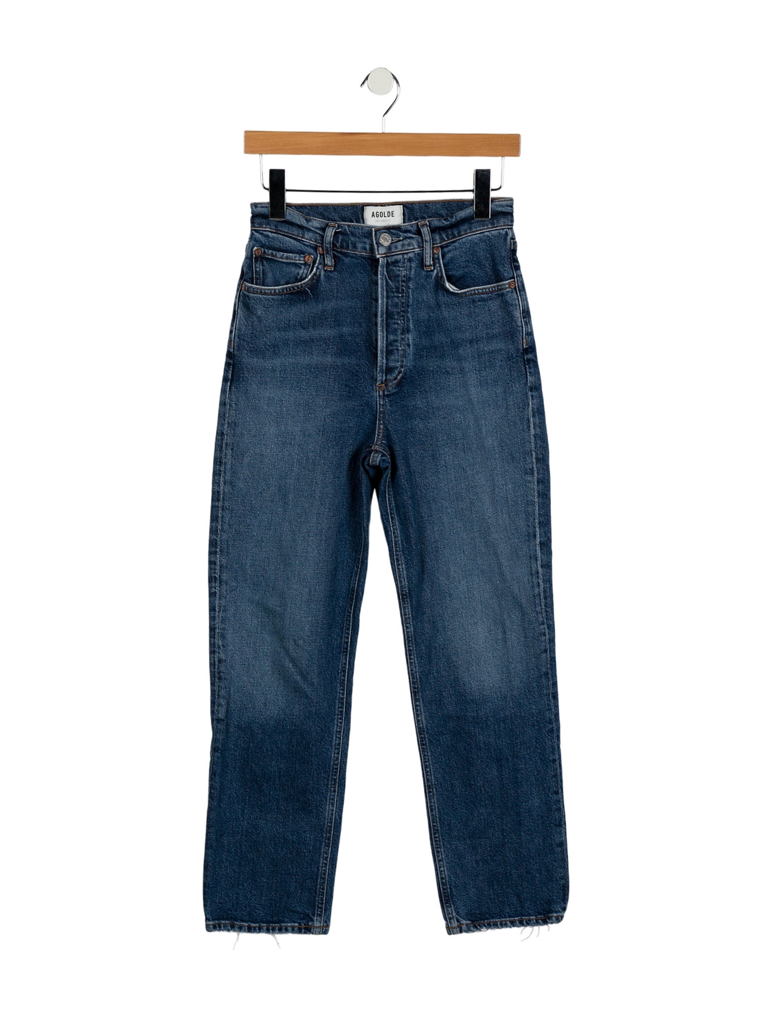 AGOLDE Low-Rise Straight Leg Jeans