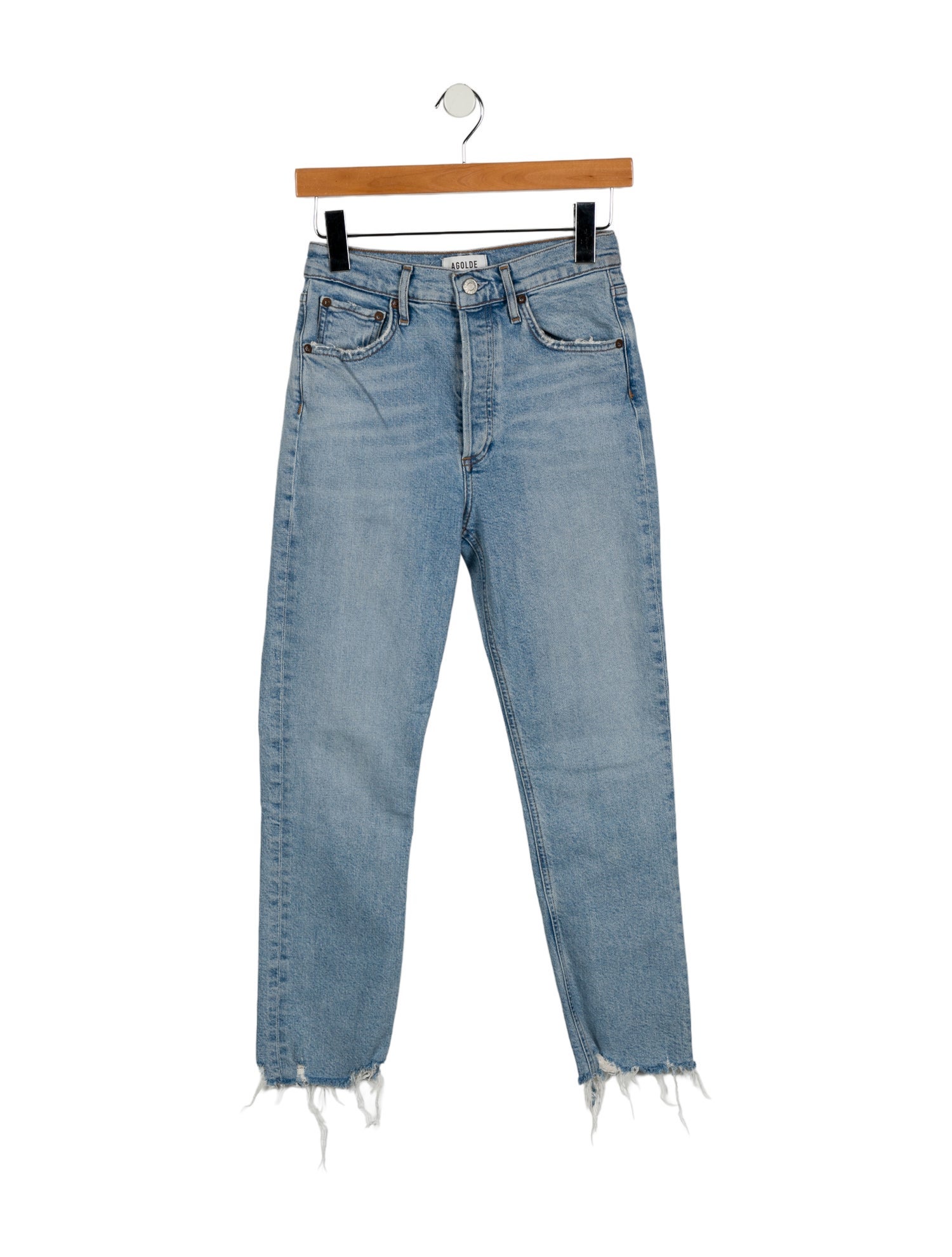 AGOLDE Mid-Rise Straight Leg Jeans