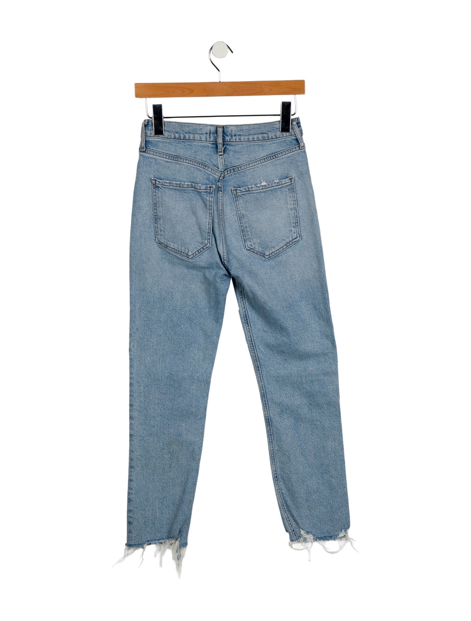 AGOLDE Mid-Rise Straight Leg Jeans