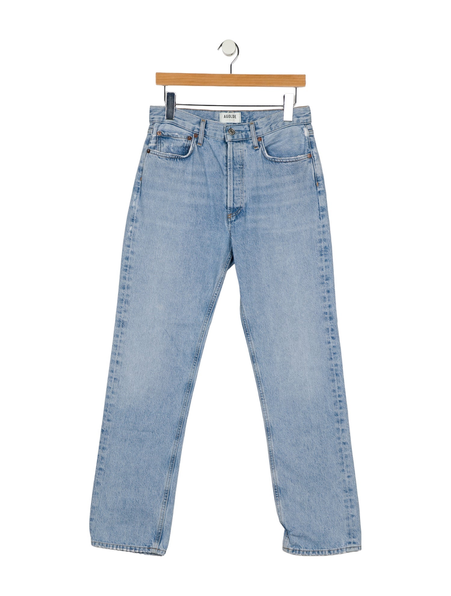 AGOLDE High-Rise Straight Leg Jeans