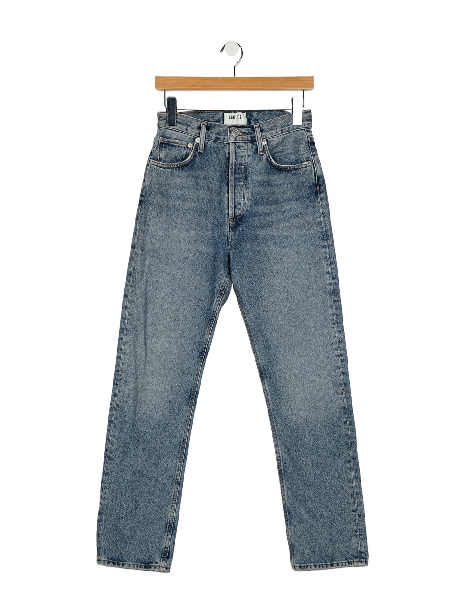 AGOLDE High-Rise Straight Leg Jeans