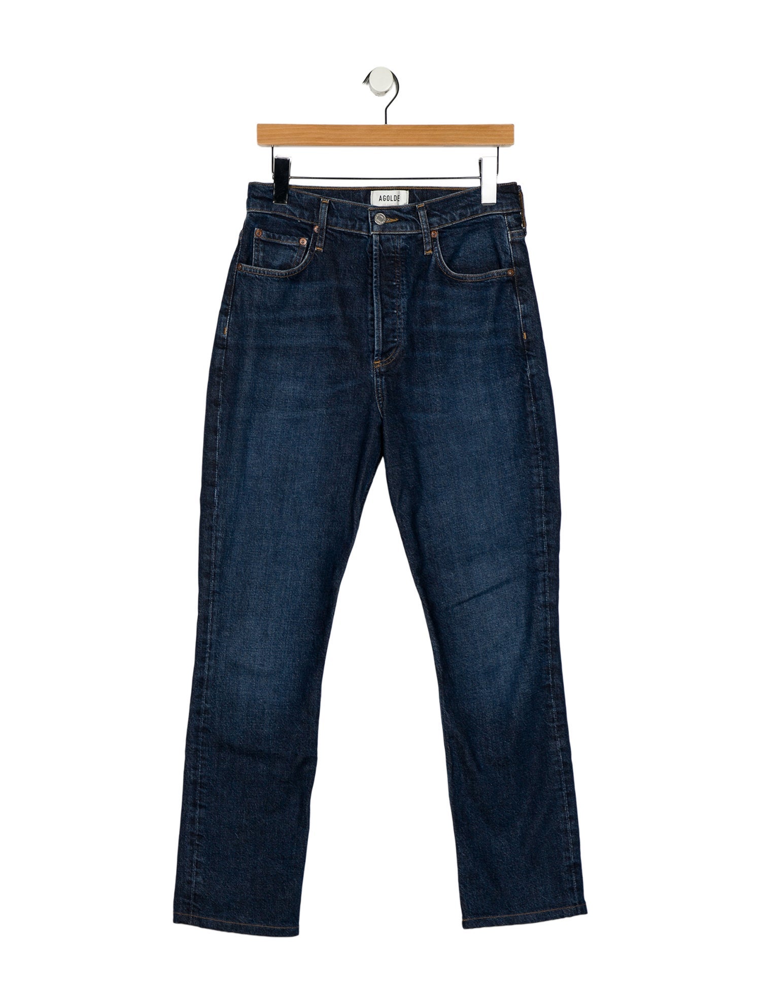 AGOLDE High-Rise Straight Leg Jeans