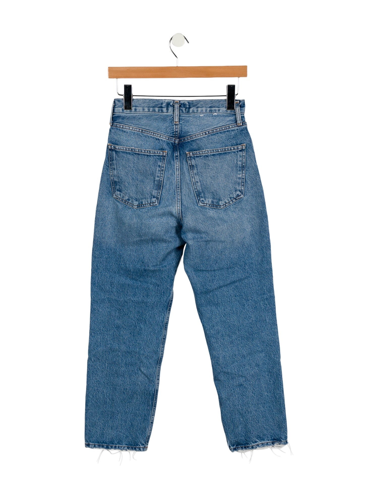 AGOLDE Mid-Rise Straight Leg Jeans