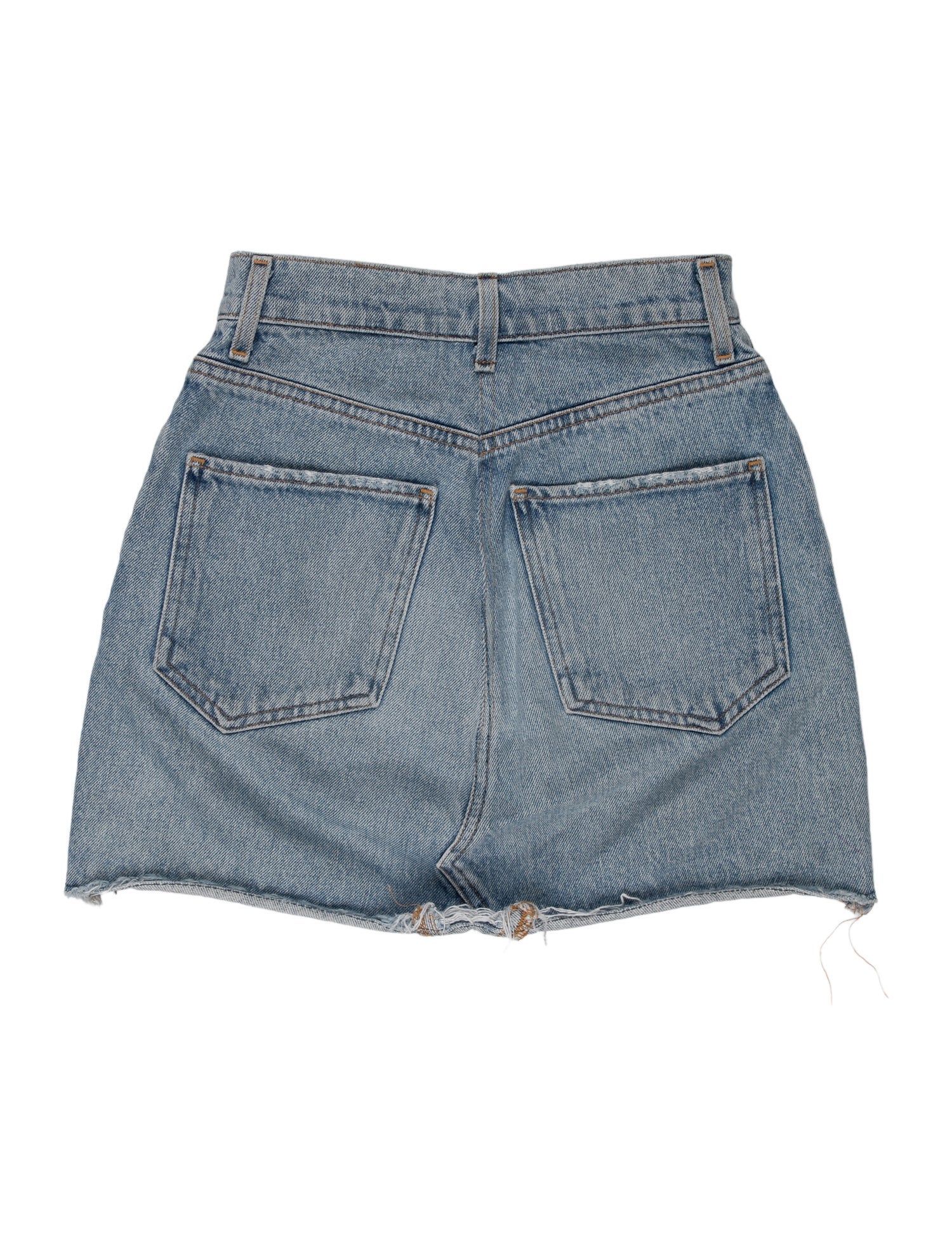 AGOLDE Raw-Edge Trim Mini Skirt