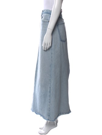 AGOLDE Distressed Accents Long Skirt