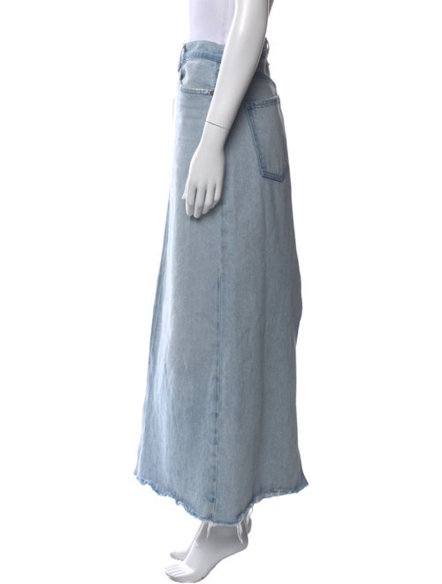 AGOLDE Distressed Accents Long Skirt