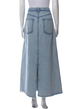 AGOLDE Distressed Accents Long Skirt