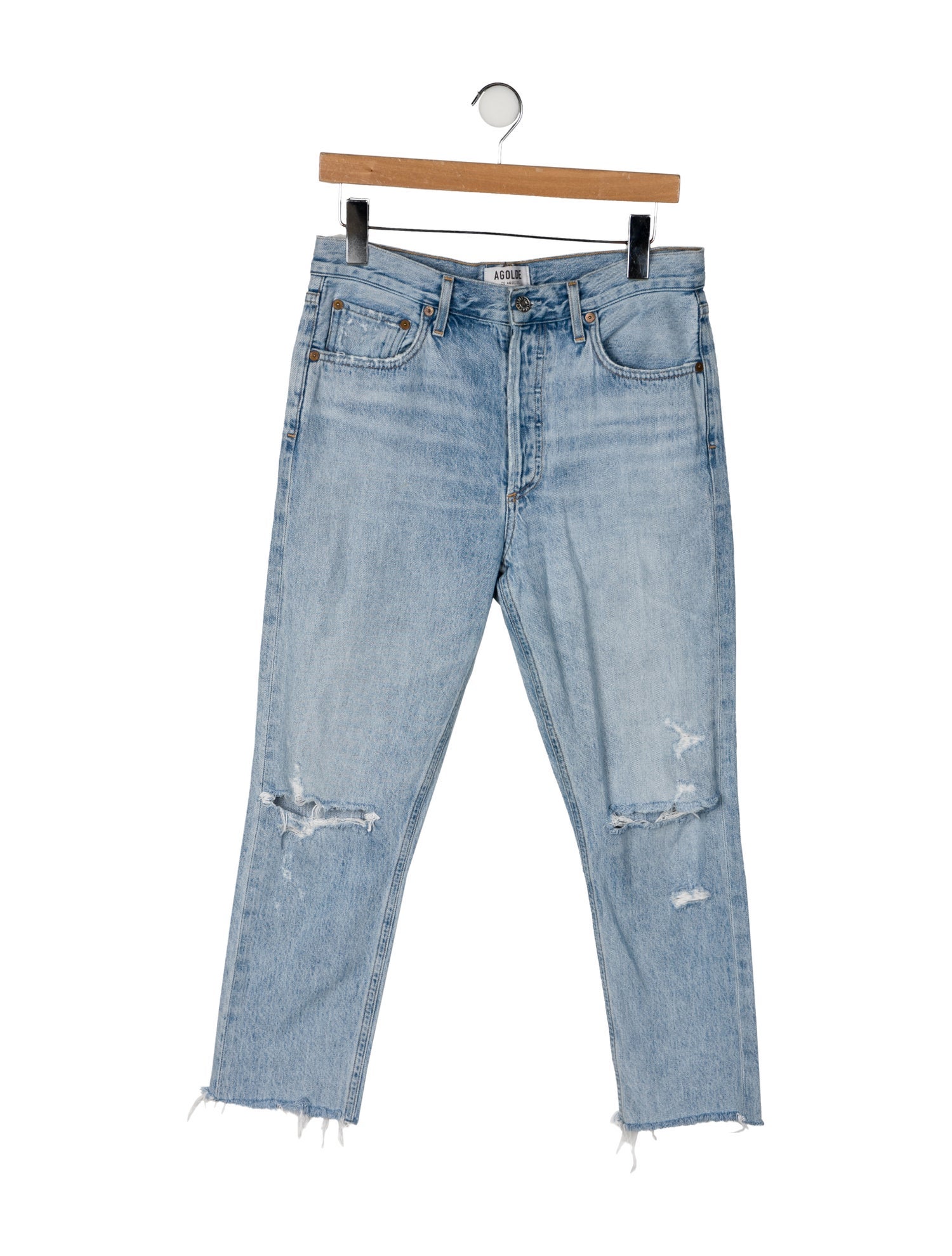 AGOLDE High-Rise Straight Leg Jeans