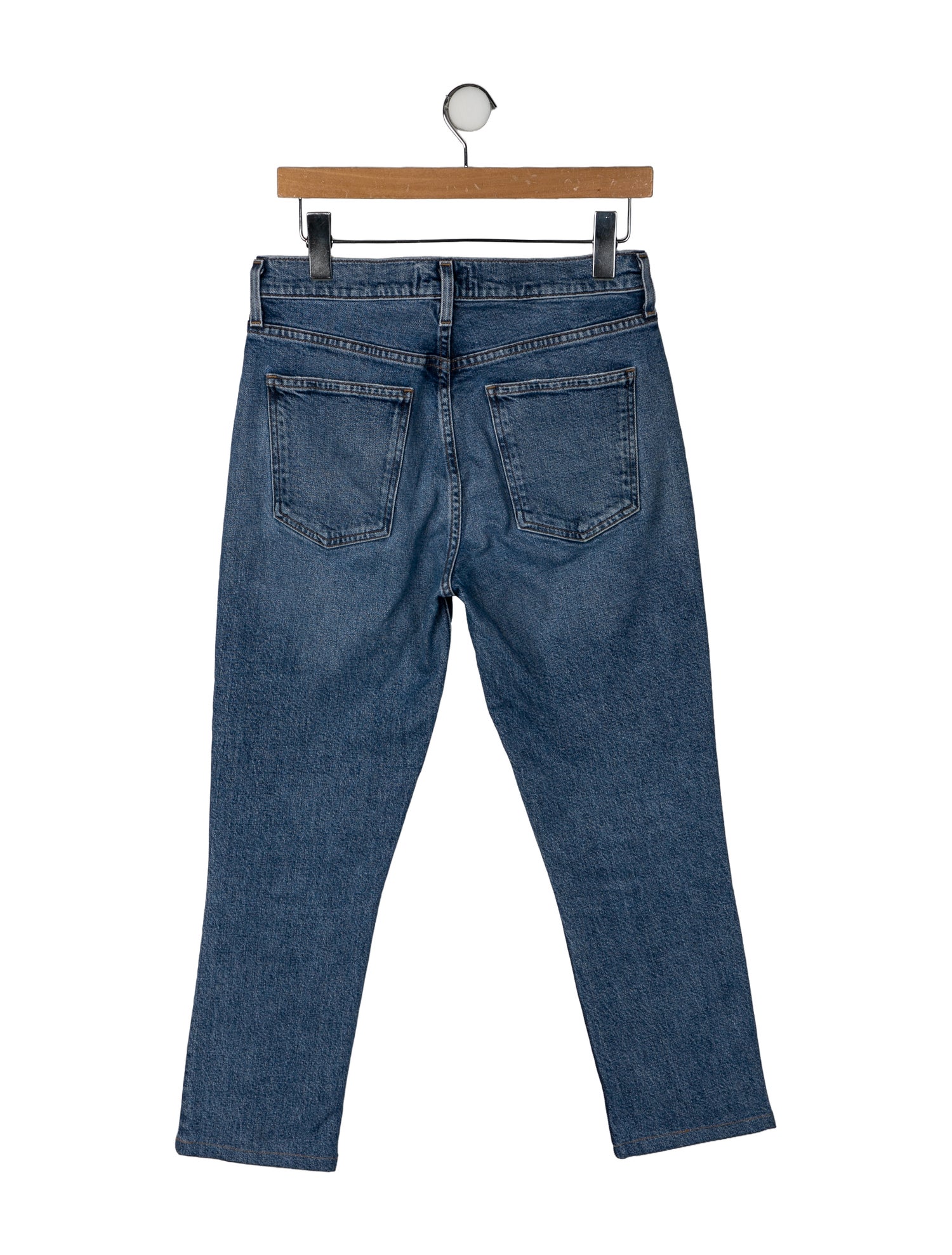 AGOLDE Mid-Rise Straight Leg Jeans