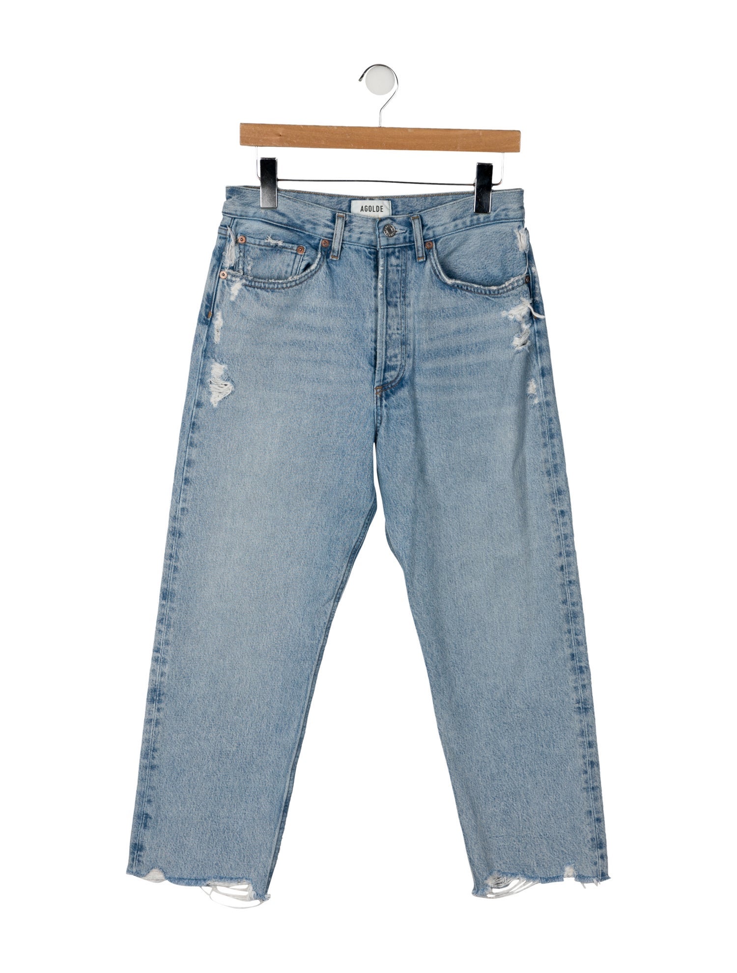 AGOLDE High-Rise Straight Leg Jeans