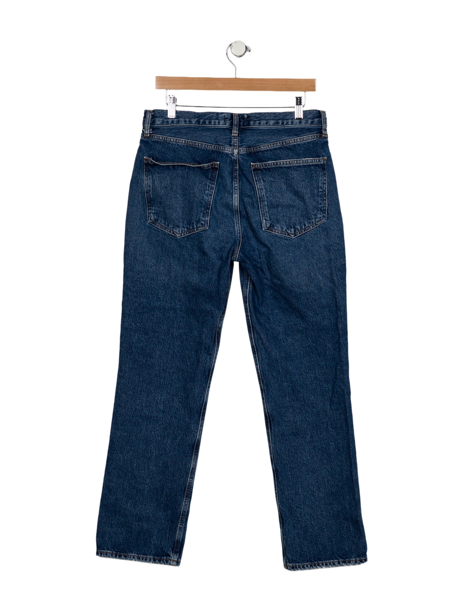 AGOLDE Mid-Rise Straight Leg Jeans