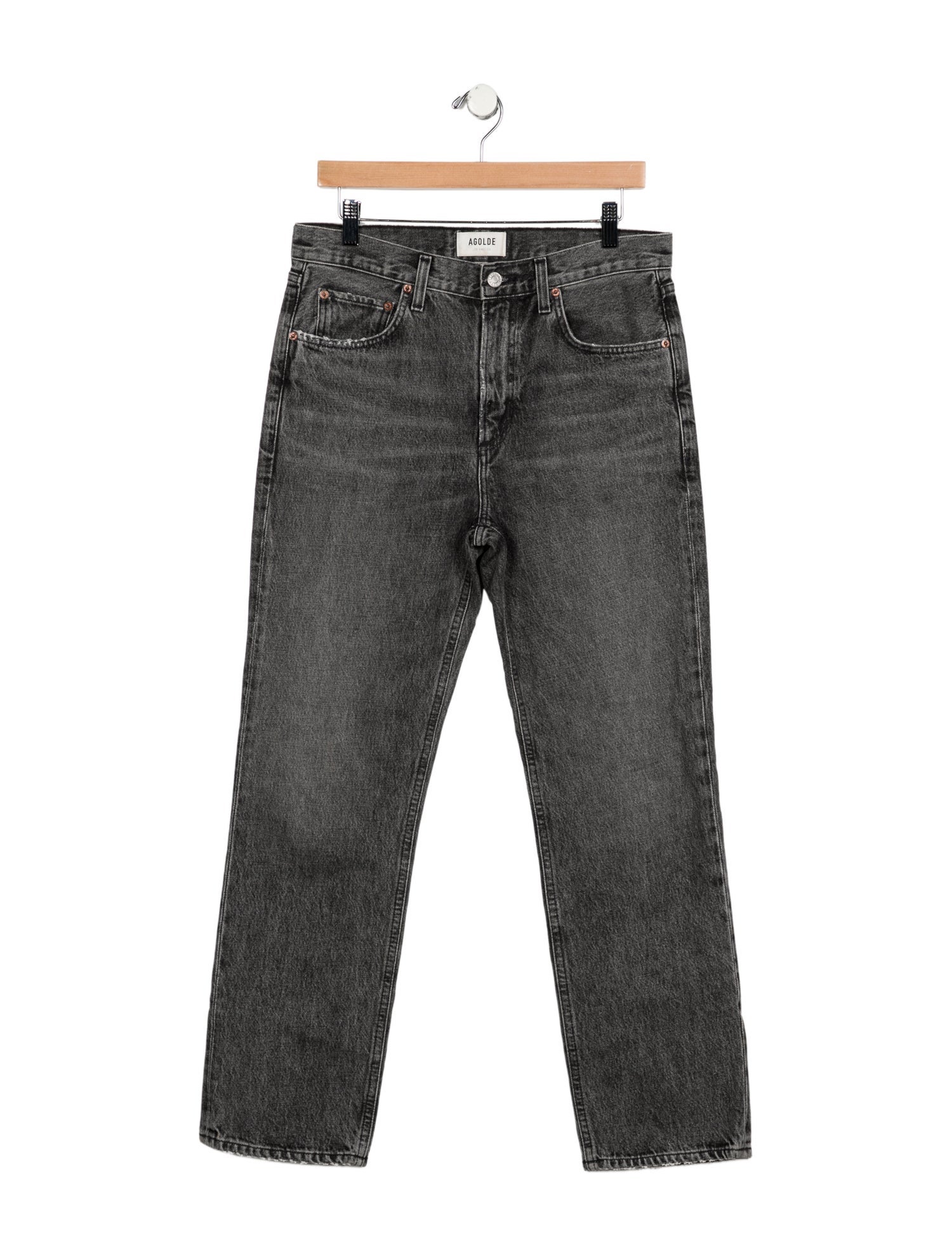 AGOLDE High-Rise Straight Leg Jeans