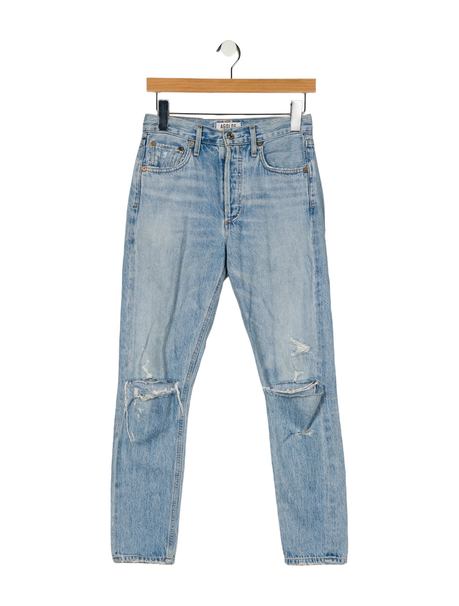 AGOLDE Mid-Rise Skinny Leg Jeans