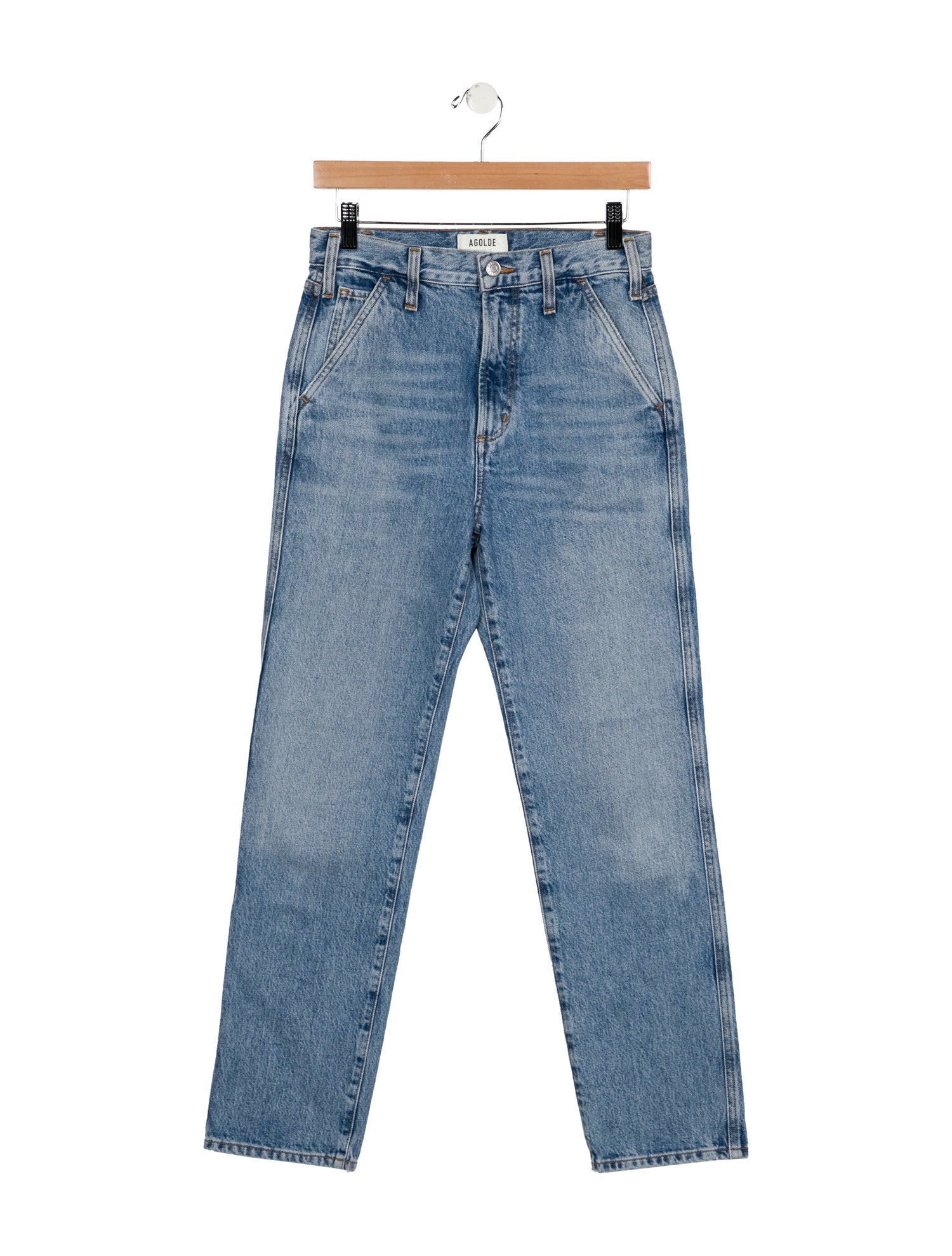 AGOLDE High-Rise Straight Leg Jeans
