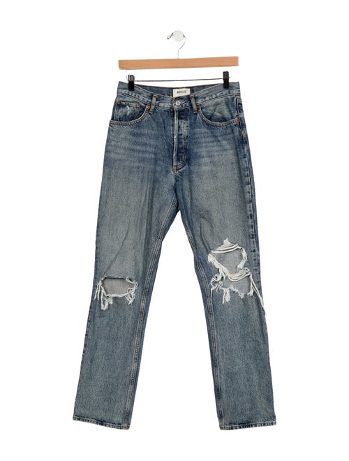 AGOLDE Mid-Rise Straight Leg Jeans