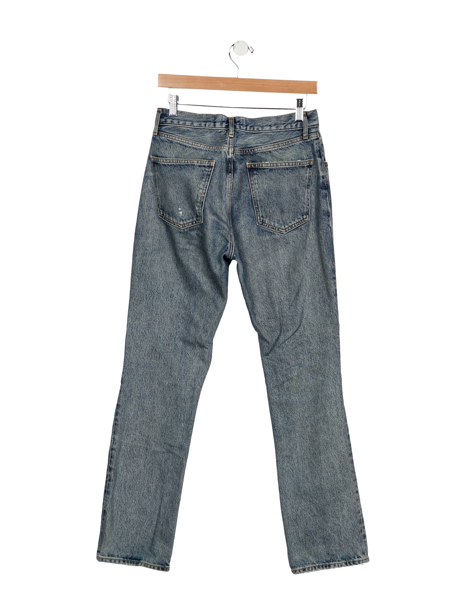 AGOLDE Mid-Rise Straight Leg Jeans