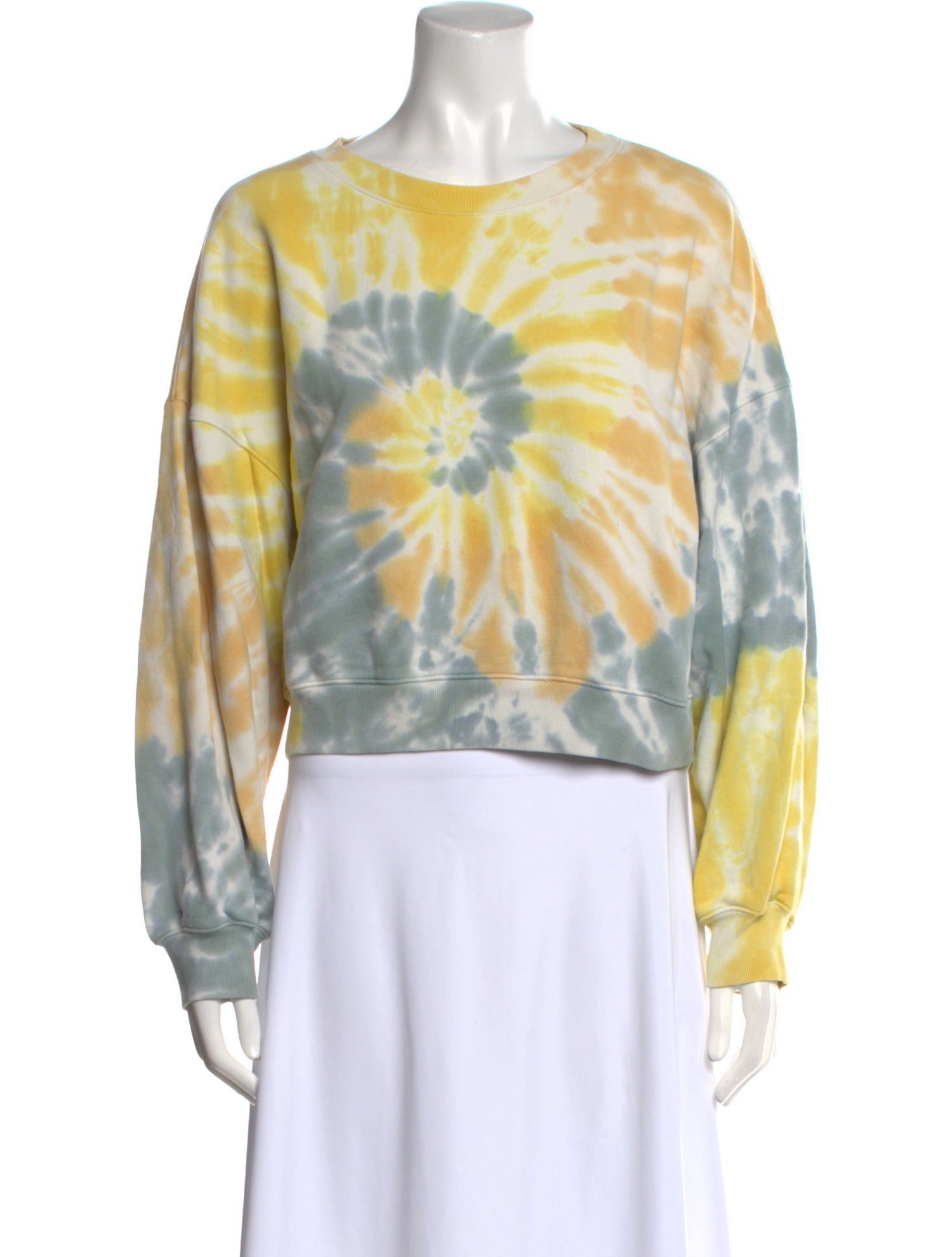 AGOLDE Tie-Dye Print Crew Neck Sweatshirt